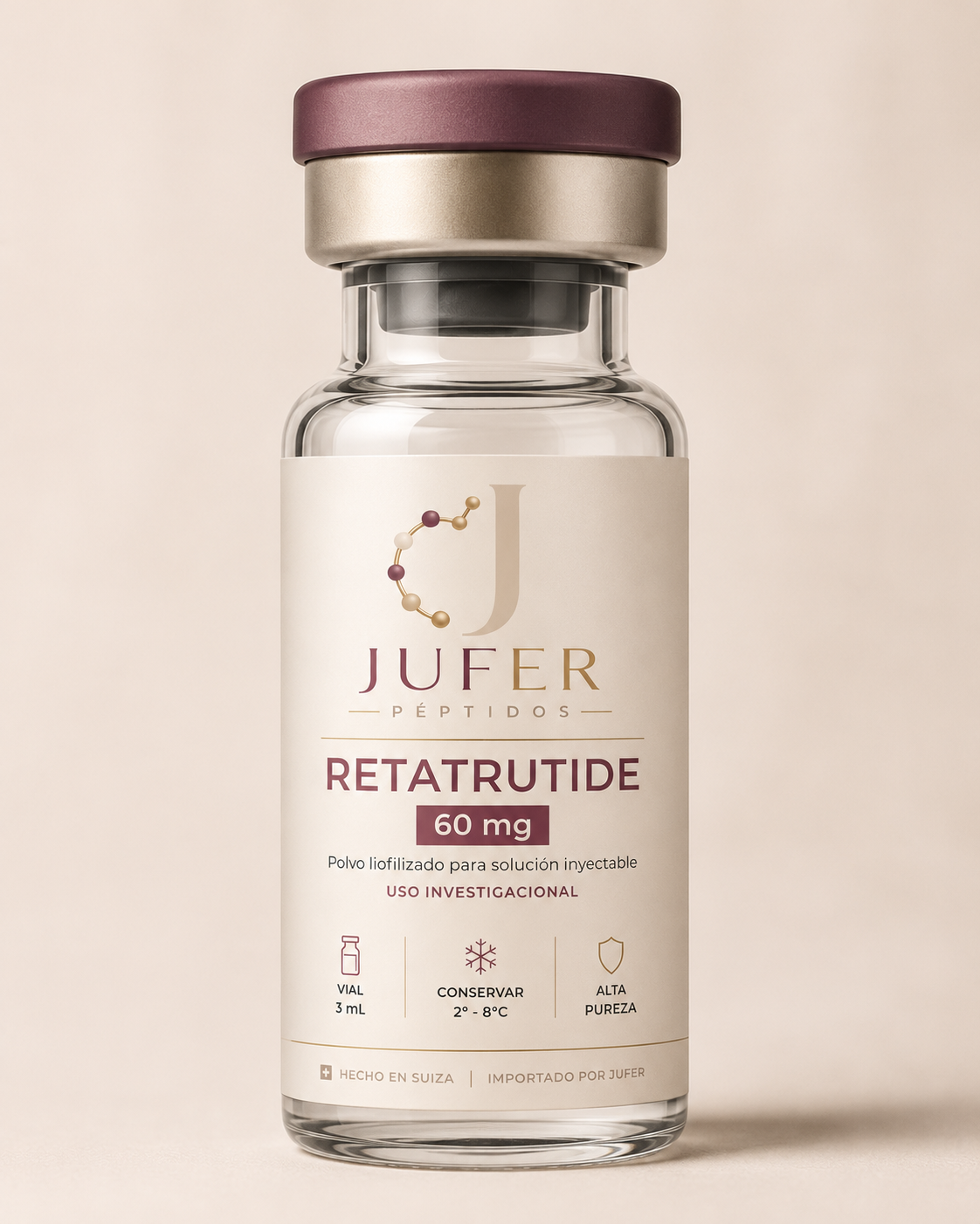 Frasco JUFER PÉPTIDOS Retatrutide 60 mg